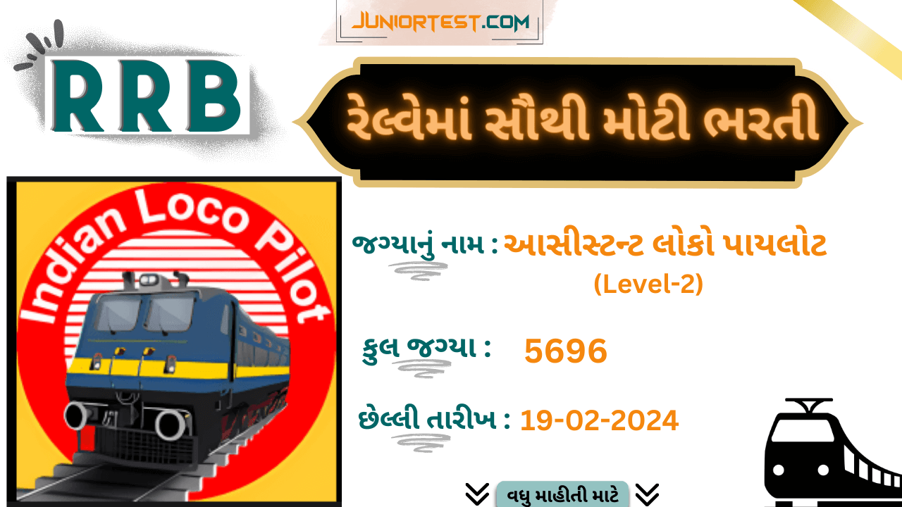 રેલ્વે રીક્રુટમેન્ટ બોર્ડમાં ભરતી 2024