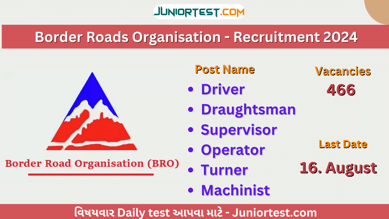 Border Roads Organisation ભરતી 2024