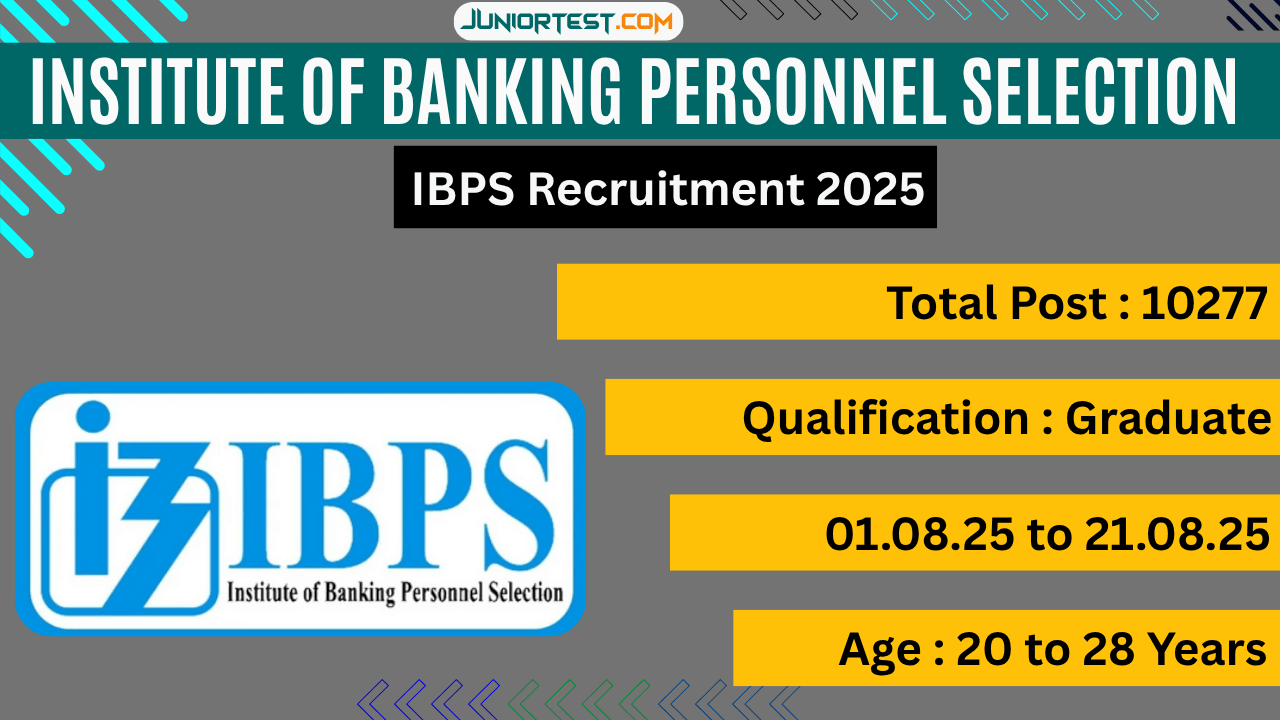 IBPS "CUSTOMER SERVICE ASSOCIATES" ની કાયમી ભરતી 2025